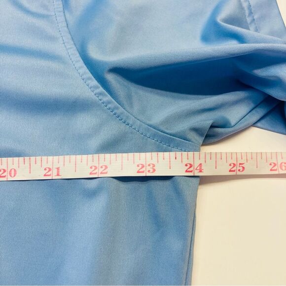 Johnnie-O Birdie Prep Performance Polo Golf Shirt UPF 50 Mens Size XL Gulf Blue - Picture 5 of 6